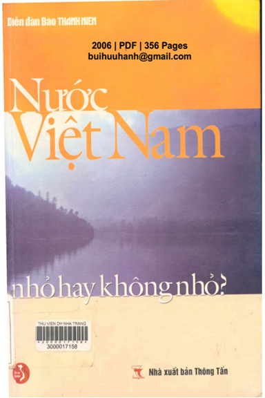 Nước Việt Nam Nhỏ Hay Không Nhỏ (NXB Thông Tấn 2005) - Nhiều Tác Giả, 356 Trang