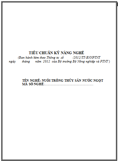 Nuôi Trồng Thủy Sản Nước Ngọt (NXB Hà Nội 2009) - Vũ Trọng Hà, 134 Trang