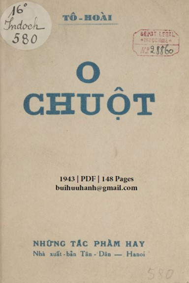 O Chuột (NXB Tân Dân 1943) - Tô Hoài, 148 Trang