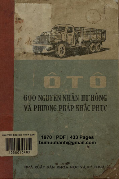 Ô Tô-600 Nguyên Nhân Hư Hỏng Và Phương Pháp Khắc Phục (NXB Khoa Học Kỹ Thuật 1970) - P. A. Ratzikhôv
