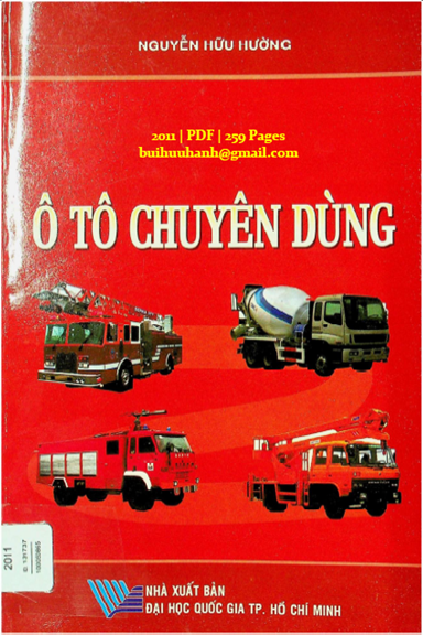 Ô Tô Chuyên Dùng (NXB Đại Học Quốc Gia 2011) - Nguyễn Hữu Hường, 259 Trang