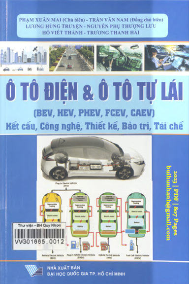 Ô Tô Điện Và Ô Tô Tự Lái (NXB Đại Học Quốc Gia 2023) - Phạm Xuân Mai, 807 Trang