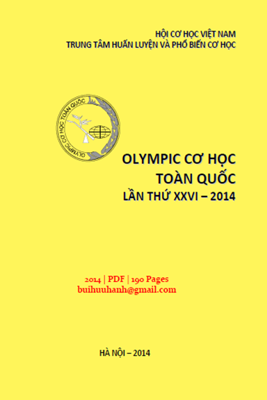 Olympic Cơ Học Toàn Quốc Lần Thứ 26 (NXB Hà Nội 2014) - Vũ Duy Quang, 190 Trang