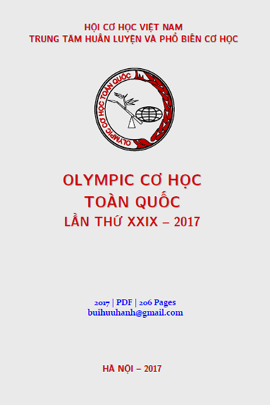 Olympic Cơ Học Toàn Quốc Lần Thứ 29 (NXB Hà Nội 2017) - Nguyễn Đăng Tộ, 206 Trang