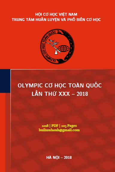 Olympic Cơ Học Toàn Quốc Lần Thứ 30 (NXB Hà Nội 2018) - Nguyễn Đăng Tộ, 205 Trang