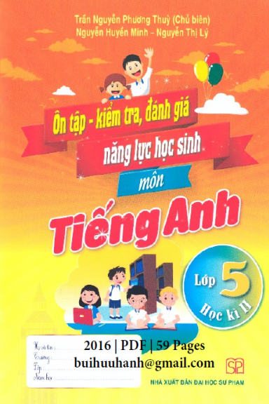 Ôn Tập-Kiểm Tra, Đánh Giá Năng Lực Học Sinh Môn Tiếng Anh Lớp 5-Học Kì II - Trần Nguyễn Phương Thùy