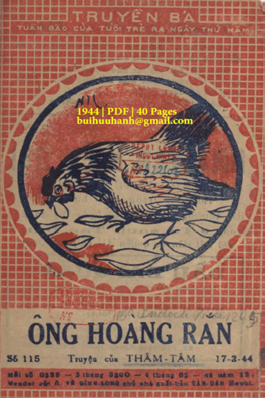 Ông Hoàng Rắn (NXB Tân Dân 1944) - Thâm Tâm, 40 Trang