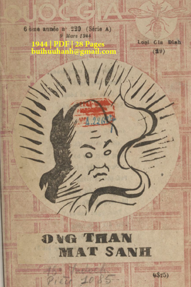 Ông Thần Mắt Xanh (NXB Quốc Gia 1944) - Phạm Cao Củng, 28 Trang