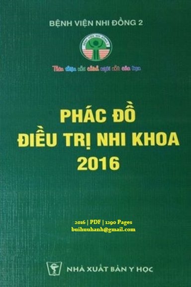 Phác Đồ Điều Trị Nhi Khoa 2016 (NXB Y Học 2016) - Hà Mạnh Tuấn, 1290 Trang