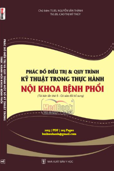 Phác Đồ Điều Trị Và Quy Trình Kỹ Thuật Trong Thực Hành Nội Khoa Bệnh Phổi - Nguyễn Văn Thành