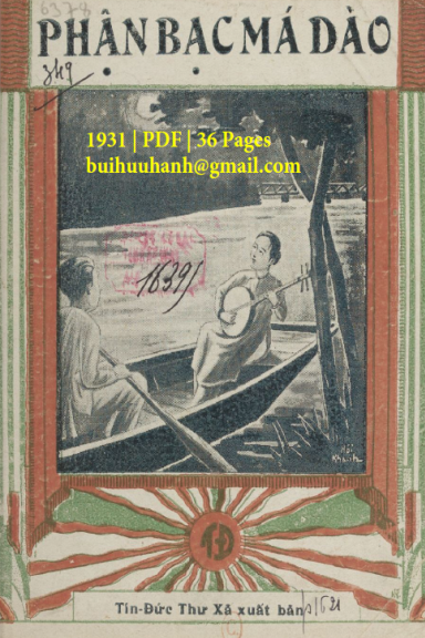 Phận Bạc Má Đào (NXB Tín Đức Thư Xã 1931) - Cẩm Tâm, 36 Trang
