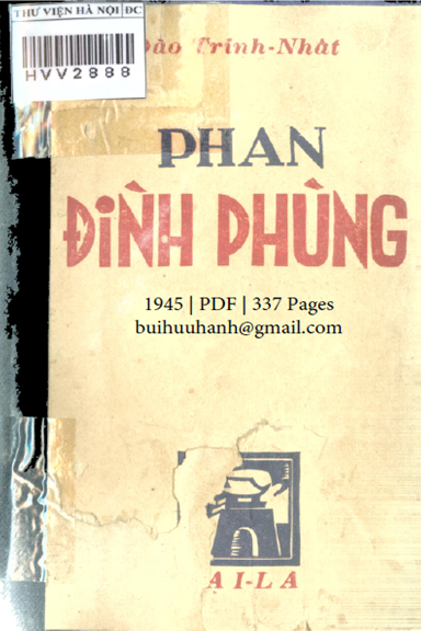 Phan Đình Phùng (NXB Đại La 1945) - Đào Trinh Nhất, 337 Trang