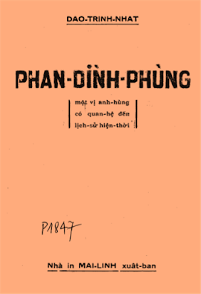 Phan Đình Phùng (NXB Mai Lĩnh 1983) - Đào Trinh Nhất, 295 Trang