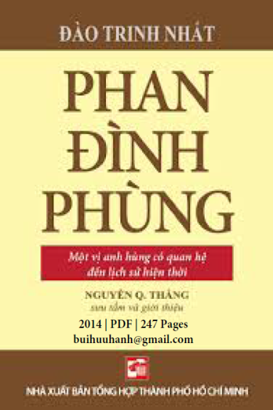 Phan Đình Phùng (NXB Tổng Hợp 2014) - Đào Trinh Nhất, 247 Trang