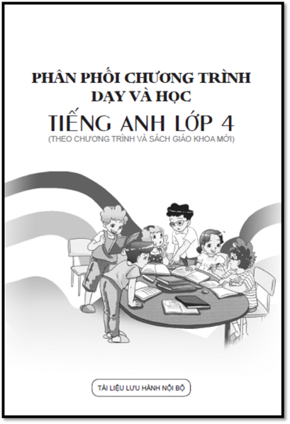 Phân Phối Chương Trình Dạy Và Học Tiếng Anh Lớp 4 (NXB Giáo Dục 2017) - Hoàng Văn Vân, 32 Trang