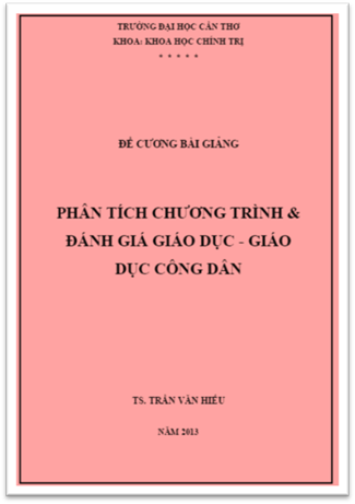Phân Tích Chương Trình Và Đánh Giá Giáo Dục-Giáo Dục Công Dân - Trần Văn Hiếu, 111 Trang