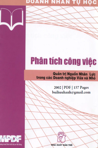 Phân Tích Công Việc (NXB Trẻ 2002) - Vũ Văn Tuấn, 157 Trang