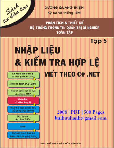 Phân Tích Và Thiết Kế HTTT Quản Trị Xí Nghiệp Tập 5-Nhập Liệu Và Kiểm Tra Hợp Lệ Viết Theo C#.NET