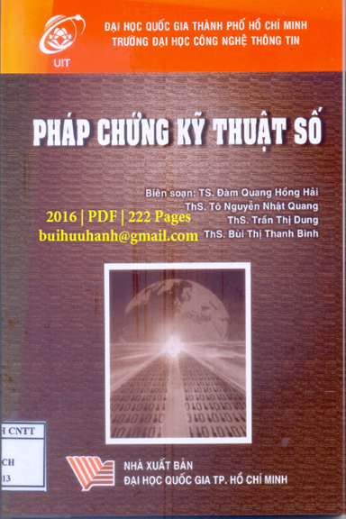 Pháp Chứng Kỹ Thuật Số (NXB Đại Học Quốc Gia 2016) - Đàm Quang Hồng Hải, 228 Trang
