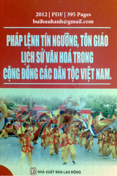 Pháp Lệnh Tín Ngưỡng Tôn Giáo Lịch Sử Văn Hóa Trong Cộng Đồng Các Dân Tộc Việt Nam