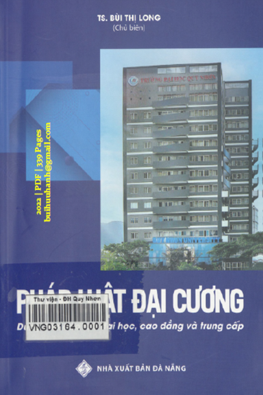Pháp Luật Đại Cương (NXB Đà Nẵng 2022) - Bùi Thị Long, 339 Trang