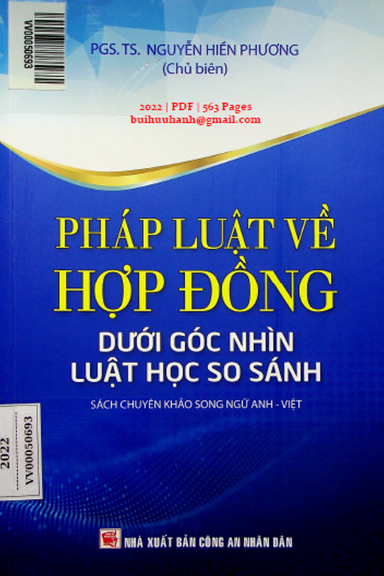 Pháp Luật Về Hợp Đồng Dưới Góc Nhìn Luật Học So Sánh (NXB Công An 2022) - Nguyễn Hiền Phương
