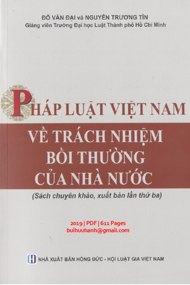 Pháp Luật Việt Nam Về Trách Nhiệm Bồi Thường Của Nhà Nước (NXB Hồng Đức 2019) - Đỗ Văn Đại