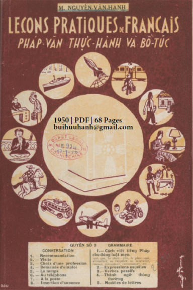 Pháp Văn Thực Hành Và Bổ Túc Quyển 3 (NXB Nam Hưng 1950) - Nguyễn Văn Hạnh, 68 Trang