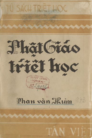 Phật Giáo Triết Học (NXB Tân Việt 1942) - Phan Văn Hùm, 230 Trang