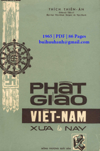 Phật Giáo Việt Nam Xưa Và Nay (NXB Đông Phương 1965) - Thích Thiên Ân, 86 Trang