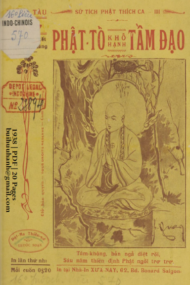 Phật Tổ Khổ Hạnh Tầm Đạo (NXB Xưa Nay 1938) - Đạt Ma, 20 Trang
