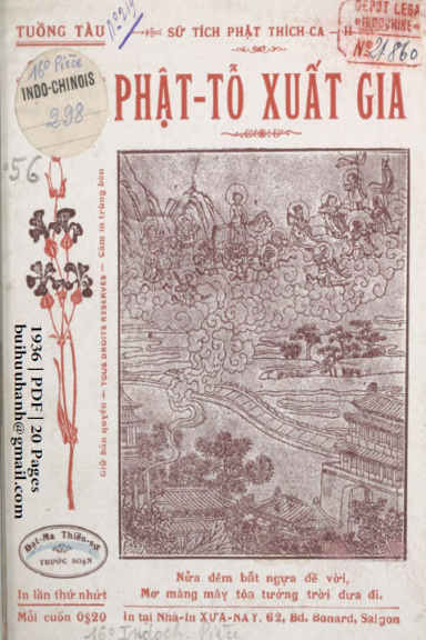 Phật Tổ Xuất Gia (NXB Xưa Nay 1936) - Đạt Ma, 20 Trang