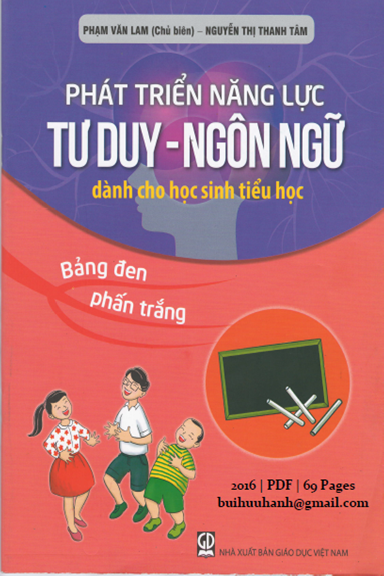 Phát Triển Năng Lực Tư Duy-Ngôn Ngữ Tập 1 (NXB Giáo Dục 2016) - Phạm Văn Lam, 69 Trang