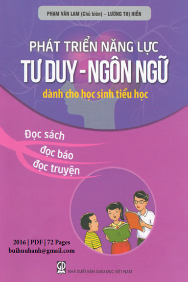 Phát Triển Năng Lực Tư Duy-Ngôn Ngữ Tập 10 (NXB Giáo Dục 2016) - Phạm Văn Lam, 72 Trang