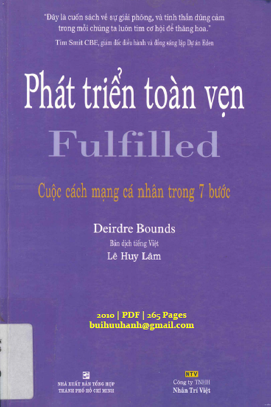 Phát Triển Toàn Vẹn (NXB Tổng Hợp 2010) - Deirdre Bounds, 265 Trang