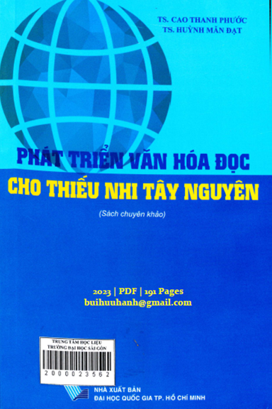 Phát Triển Văn Hóa Đọc Cho Thiếu Nhi Tây Nguyên (NXB Đại Học Quốc Gia 2023) - Cao Thanh Phước