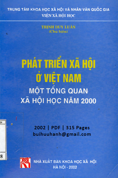 Phát Triển Xã Hội Ở Việt Nam (NXB Khoa Học Xã Hội 2002) - Trịnh Duy Luận, 315 Trang