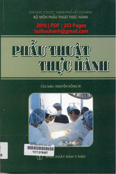 Phẫu Thuật Thực Hành (NXB Y Học 2010) - Nguyễn Hồng Ri, 253 Trang