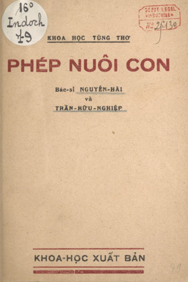 Phép Nuôi Con (NXB Khoa Học 1939) - Nguyễn Hãi, 188 Trang
