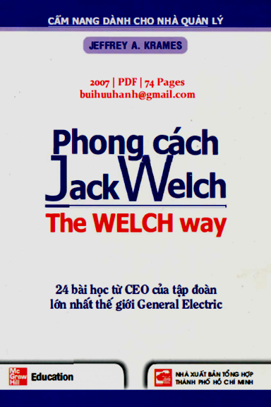 Phong Cách JackWelch (NXB Tổng Hợp 2007) - Jeffrey A. Krames, 74 Trang