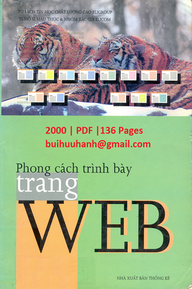 Phong Cách Trình Bày Trang Web (NXB Thống Kê 2000) - Hồ Sĩ Mậu Thúc, 136 Trang