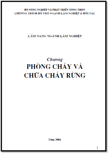 Phòng Cháy Và Chữa Cháy Rừng (NXB Giao Thông Vận Tải 2004) - Nguyễn Ngọc Bình, 89 Trang
