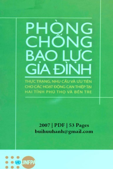 Phòng Chống Bạo Lực Gia Đình (NXB Hà Nội 2007) - Ian Howie, 53 Trang