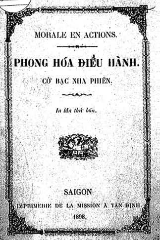 Phong Hóa Điều Hành Cờ Bạc Nha Phiến (NXB Sài Gòn 1898) - Trương Vĩnh Ký, 222 Trang