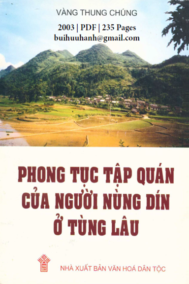 Phong Tục Tập Quán Người Nùng Díu Ở Tùng Lâu (NXB Văn Hóa Dân Tộc 2003) - Vàng Thung Chúng