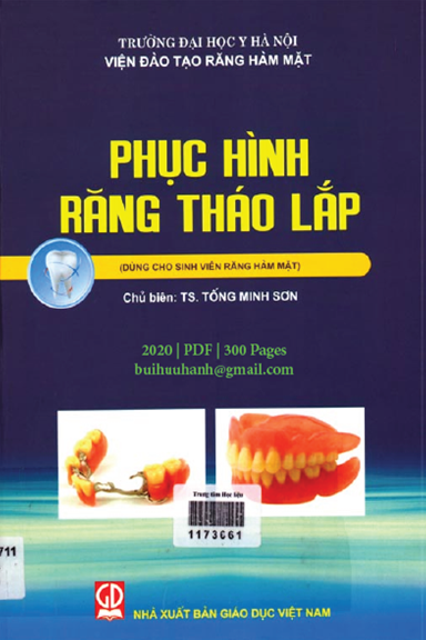 Phục Hình Răng Tháo Lắp (NXB Giáo Dục 2020) - Tống Minh Sơn, 300 Trang