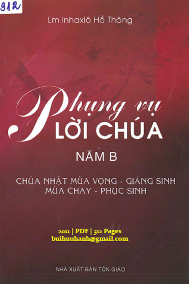Phụng Vụ Lời Chúa Năm B Tập 1 (NXB Tôn Giáo 2011) - Hồ Thông, 312 Trang