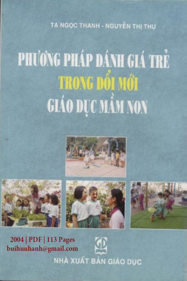 Phương Pháp Đánh Giá Trẻ Trong Đổi Mới Giáo Dục Mầm Non (NXB Giáo Dục 2004) - Tạ Ngọc Thanh