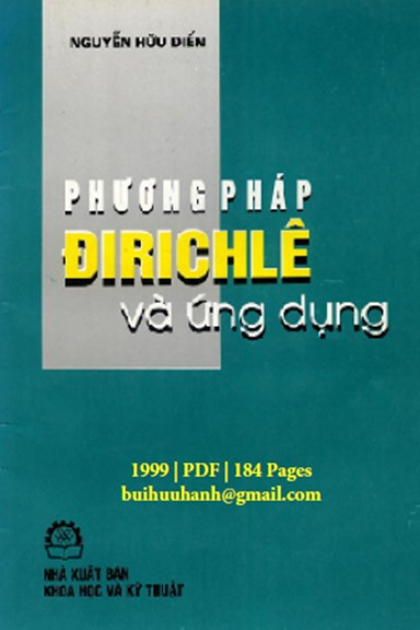 Phương Pháp Đirichle Và Ứng Dụng (NXB Khoa Học Kỹ Thuật 1999) - Nguyễn Hữu Điển, 184 Trang