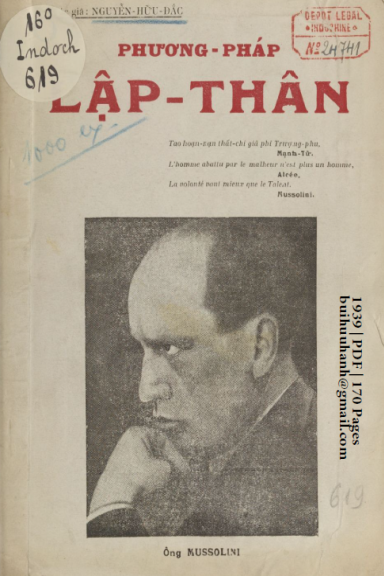 Phương Pháp Lập Thân (NXB Hồng Phát 1939) - Nguyễn Hữu Đắc, 170 Trang